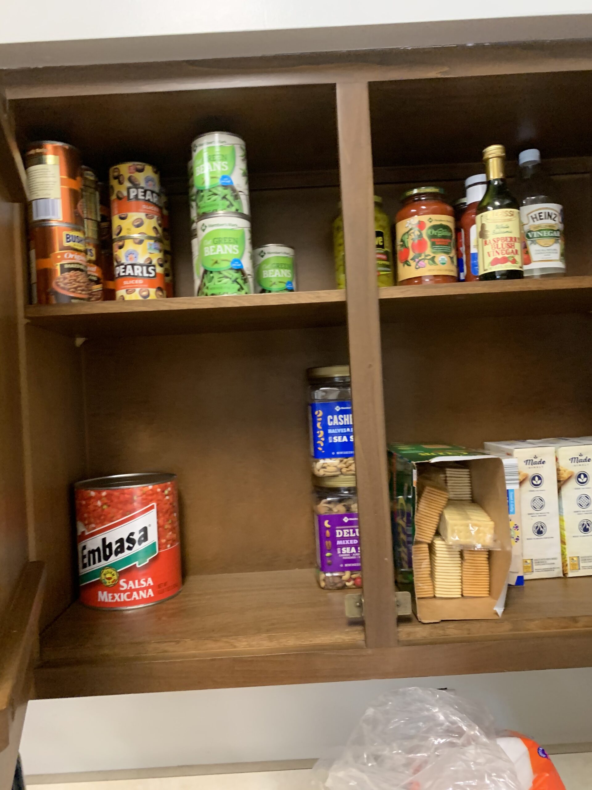 reorganized pantry