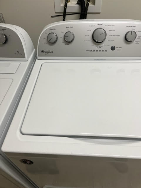 cleaned washer and dryer